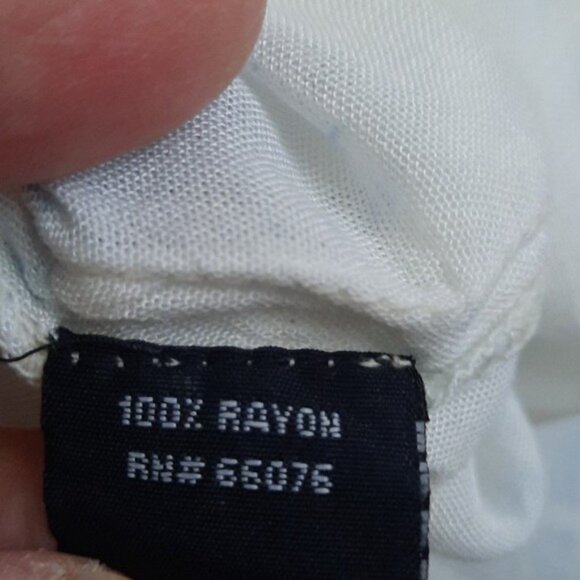 Raviya NWT Blue White Tye Dye Oversized Tassle Fringe Cap Sleeve Swim Cover Up M - Picture 10 of 10